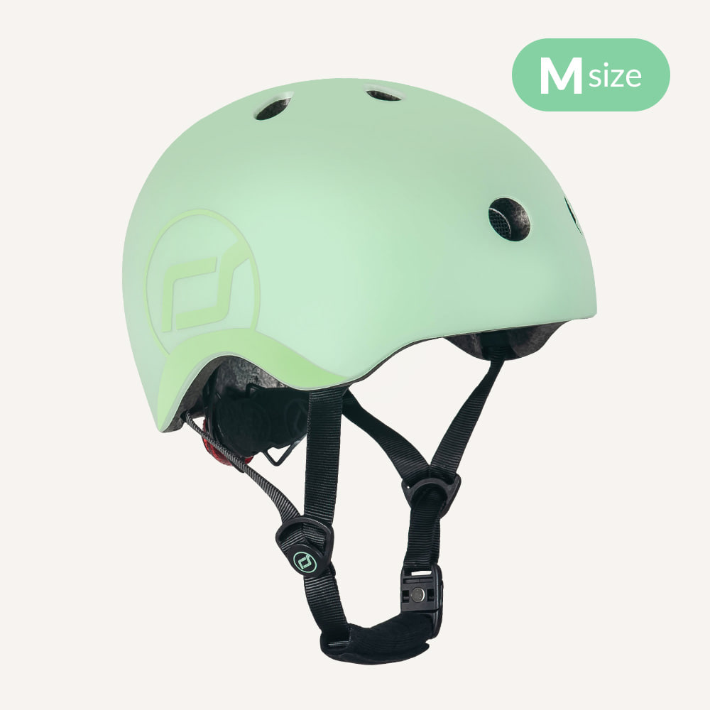 초경량 유아 헬멧M (키위) 어린이 자전거 킥보드 헬멧 LED