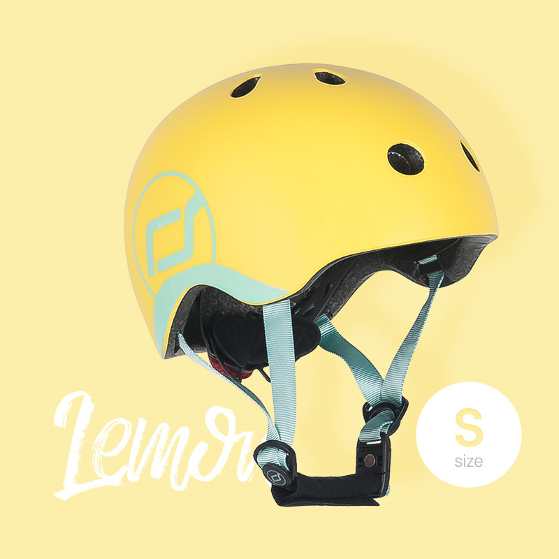 스쿳앤라이드 유아 어린이 킥보드 자전거 헬멧 (레몬 S)