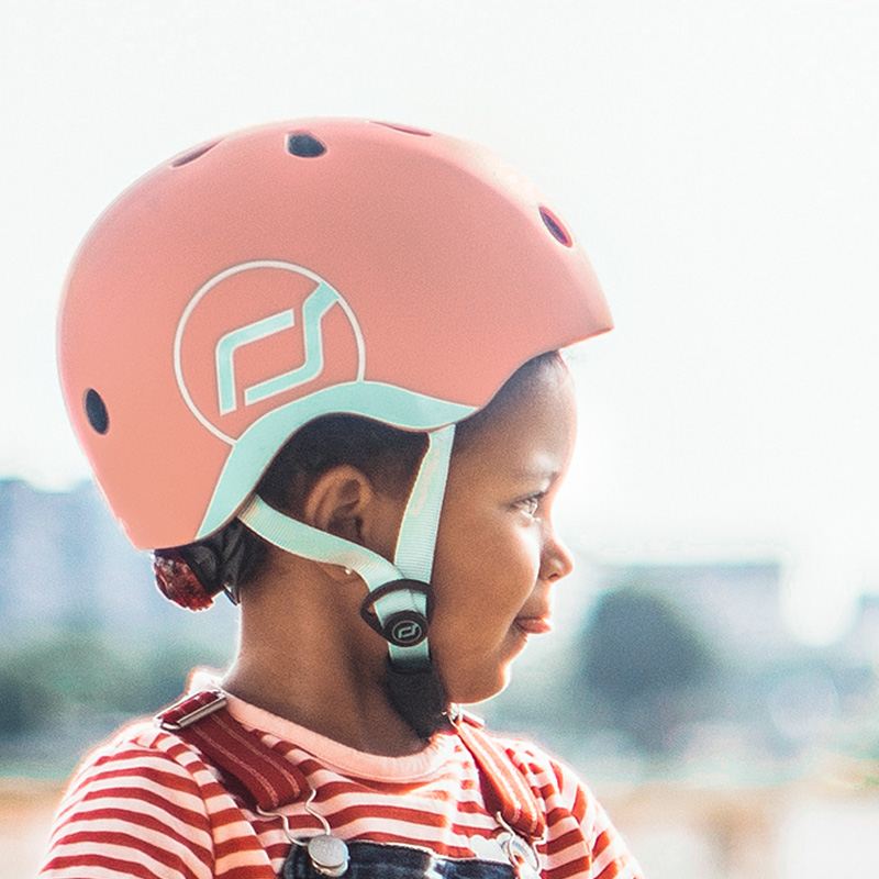 스쿳앤라이드 유아 어린이 킥보드 자전거 헬멧 (피치 S)