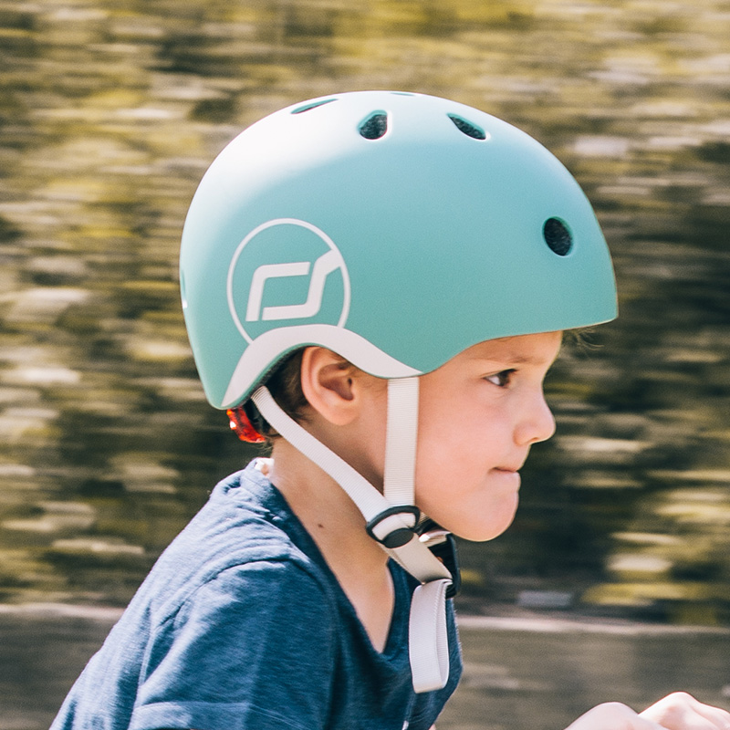 초경량 유아 헬멧S (포레스트) 어린이 자전거 킥보드 헬멧 LED